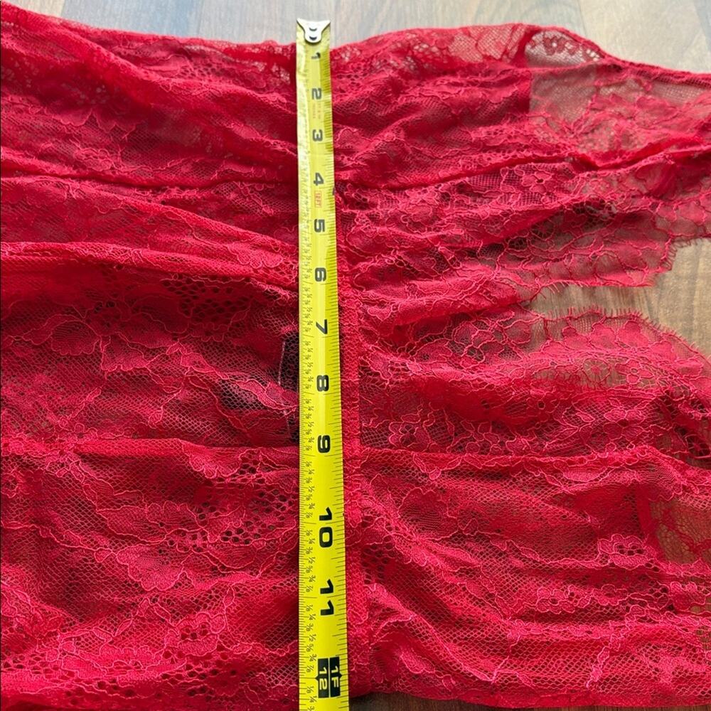Victoria's Secret Woman’s Size S Red Lace Chemise - Picture 14 of 16